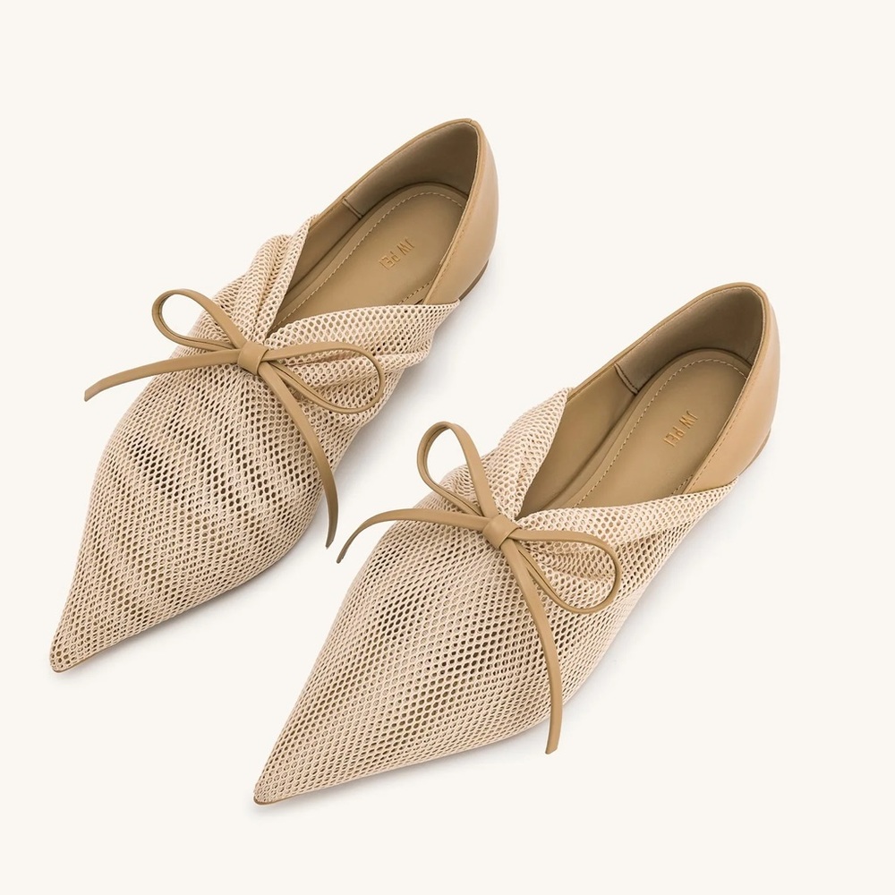 JW PEI Reilly Fishnet sz 8 Apricot NWB